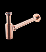 BOTTLE TRAP WITH 10 & 7.5 INCH PIPE - AQUANT -  ( ROSE GOLD -  - 0x32 mm - 0inchX1.28inch )