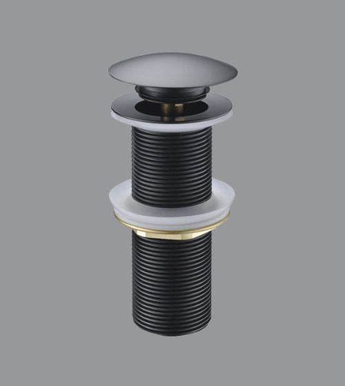 WASTE COUPLING W/POP UP F/T - AQUANT -  ( BLACK MATT -  - 0x0 mm - 0inchx0inch )
