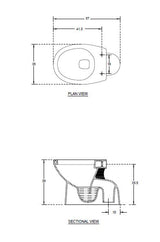 EWC STAR S TRAP 100MM W/SEAT COVER - HINDWARE -  ( STAR WHITE - ART - 0x0 mm - 0inchx0inch )