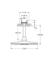 RAINSHOWER SMARTACTIVE 310 HEADSHOWER SET, CUBE, 142MM - GROHE -  ( BRUSHED COOL SUNRISE - G5 - RAINSHOWER - 0x0 mm - 0inchX0inch )