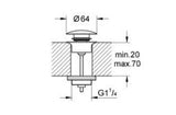 WASTE SET - GROHE-G2 -  ( CHROME - G2 - GROHE - 0x0 mm - 0inchX0inch )