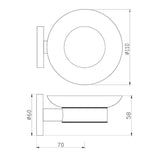 SOAP DISH - JAQUAR FAUCETS -  ( CHROME - CONTINENTAL ACC. - 0x0 mm - 0inchx0inch )
