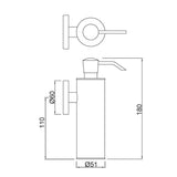 SOAP DISP W/METAL BOTTLE - JAQUAR FAUCETS -  ( BLACK CHROME - CONTINENTAL ACC. - 0x0 mm - 0inchx0inch )