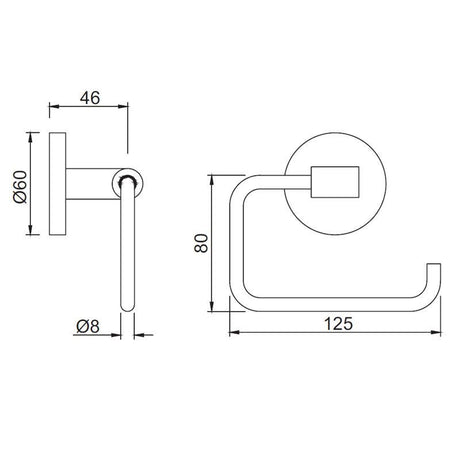 TOILET ROLL HOLDER - JAQUAR FAUCETS -  ( CHROME - CONTINENTAL ACC. - 0x0 mm - 0inchx0inch )