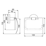 TOILET ROLL HOLDER WITH STAINLESS STEEL - JAQUAR FAUCETS -  ( CHROME - CONTINENTAL ACC. - 0x0 mm - 0inchx0inch )