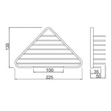 CORNER SHOWER BASKET - JAQUAR FAUCETS -  ( CHROME - CONTINENTAL ACC. - 0x0 mm - 0inchx0inch )