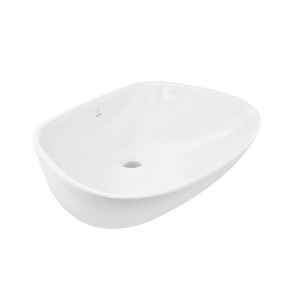 WASH BASIN COUNTER TOP - JAQUAR SWARE -  ( WHITE - ARC - 575x430 mm - 23inchX17inch )