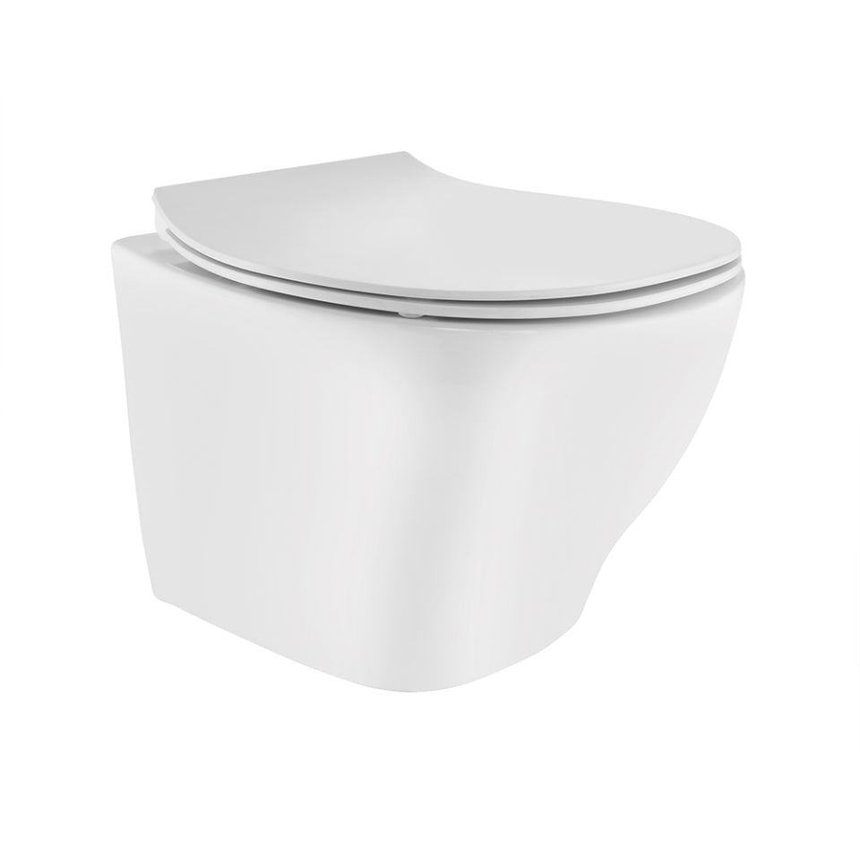 WALL HUNG WC RIMLESS W/SEAT COVER ( BOLT DISTANCE 7) - JAQUAR SWARE-(380x520x375 mm- 15x20.5x14.75inch)