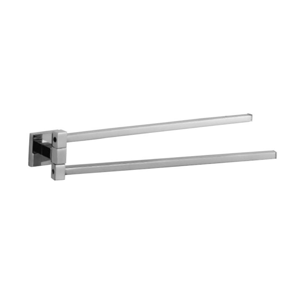 SWIVEL TOWEL HOLDER TWIN - JAQUAR FAUCETS -  ( CHROME - ACC. KUBIX PRIME - 0x0 mm - 0inchx0inch )