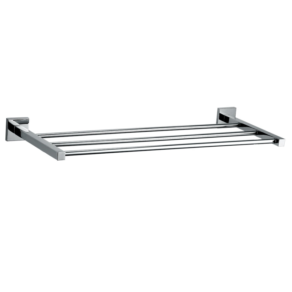 TOWEL RACK W/O LOWER HANGERS - JAQUAR FAUCETS -  ( CHROME - ACC. KUBIX PRIME - 0x600 mm - 0inchX24inch )