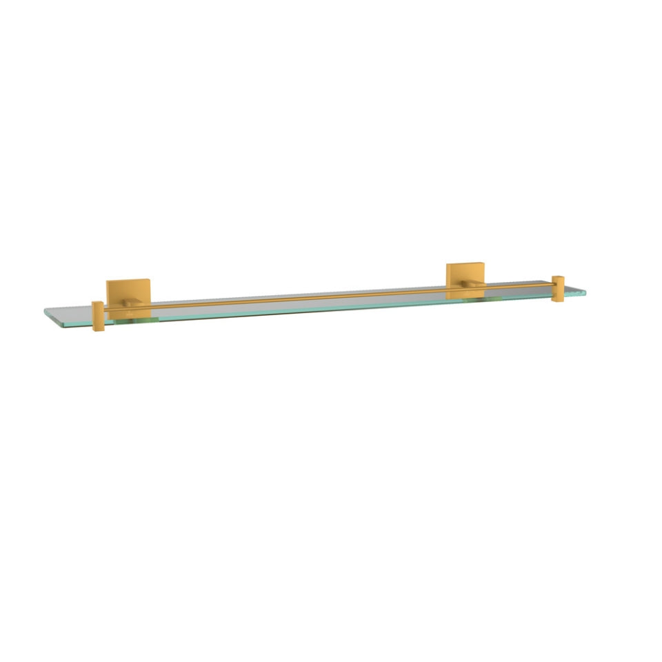 GLASS SHELF - JAQUAR FAUCETS -  ( GOLD MATT PVD - ACC. KUBIX PRIME - 0x600 mm - 0inchX24inch )