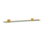 GLASS SHELF - JAQUAR FAUCETS -  ( GOLD MATT PVD - ACC. KUBIX PRIME - 0x600 mm - 0inchX24inch )