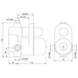 CONC.BODY FOR S.L HIGH FLOW  DIV - JAQUAR FAUCETS -  ( CHROME - ALLIED - 0x15 mm - 0inchX0.5inch )