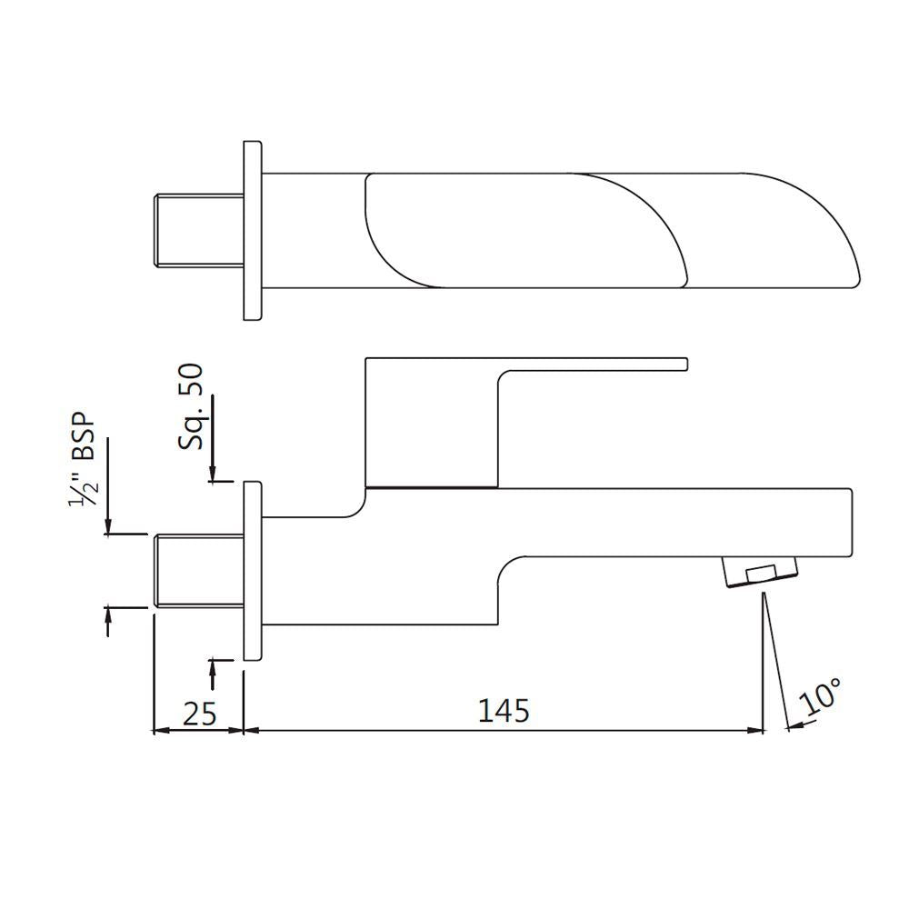 BIB COCK UAR FAUCETS -  ( CHROME - ALIVE - 0x15 mm - 0inchX0.5inch )WITH FLANGE - JAQ