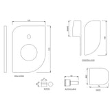 S.L.EXPOSED PARTS DIV KIT HIGH FLOW - JAQUAR FAUCETS -  ( CHROME - ALIVE - 0x15 mm - 0inchX0.5inch )