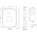 EXPOSED PARTS KIT OF JOYSTICK CONCEALED - JAQUAR FAUCETS -  ( CHROME - ARC - 0x0 mm - 0inchx0inch )