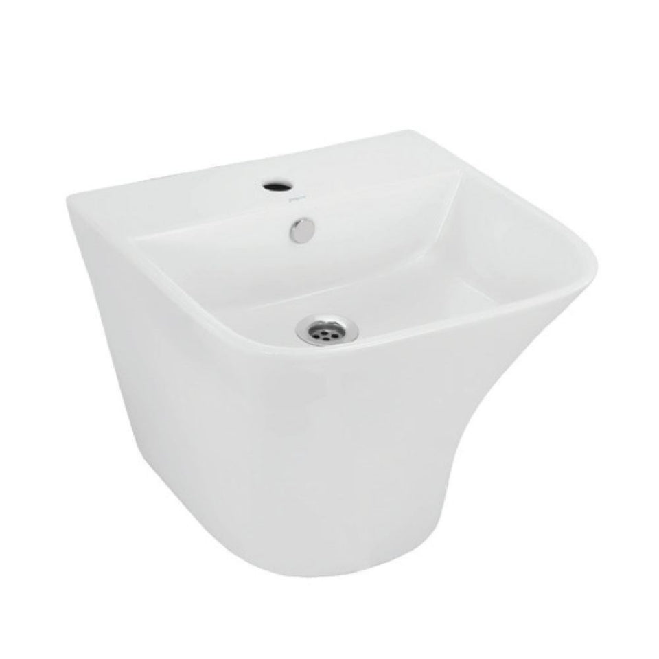 WALL HUNG W/BASIN W/INTEGRATE PED. - JAQUAR SWARE -  ( WHITE - ARIA -500x440x385 mm -20x18x15 inch)
