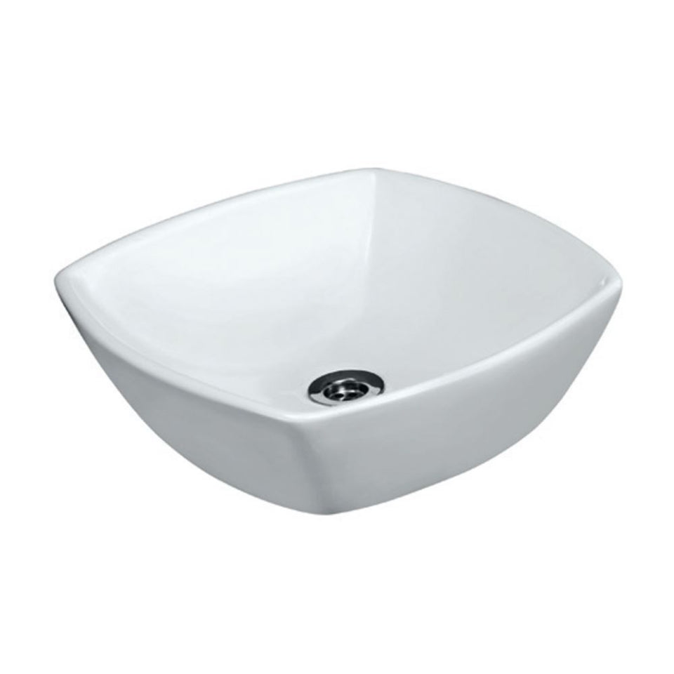 TABLE TOP BASIN - JAQUAR SWARE - JAQUAR SWARE -  ( WHITE - ARIA - 420x420 mm - 17inchX17inch )