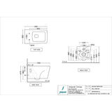 WALL HUNG WC W/SOFT CLOSE S.COVER ( BOLT DISTANCE 9) - JAQUAR SWARE - (360x580x360 mm - 14x23x14inch)