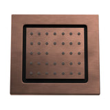 CONC.BODY SHOWER RECT. WITH INST BOX  - JAQUAR FAUCETS -  ( ANTIQUE COPPER - BODY SHOWER - 130x120 mm - 5.2inchX4.8inch )