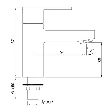 PILLAR COCK - JAQUAR FAUCETS -  ( CHROME - FUSION - 0x15 mm - 0inchX0.5inch )