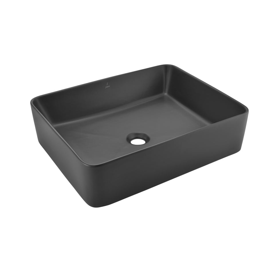 TABLE TOP BASIN - JAQUAR SWARE -  ( BLACK MATT - JDS - 530x420 mm - 21inchX17inch )