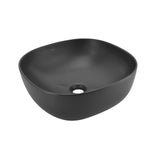 TABLE TOP BASIN - JAQUAR SWARE -  ( BLACK MATT - JDR - 420x420 mm - 17inchX17inch )