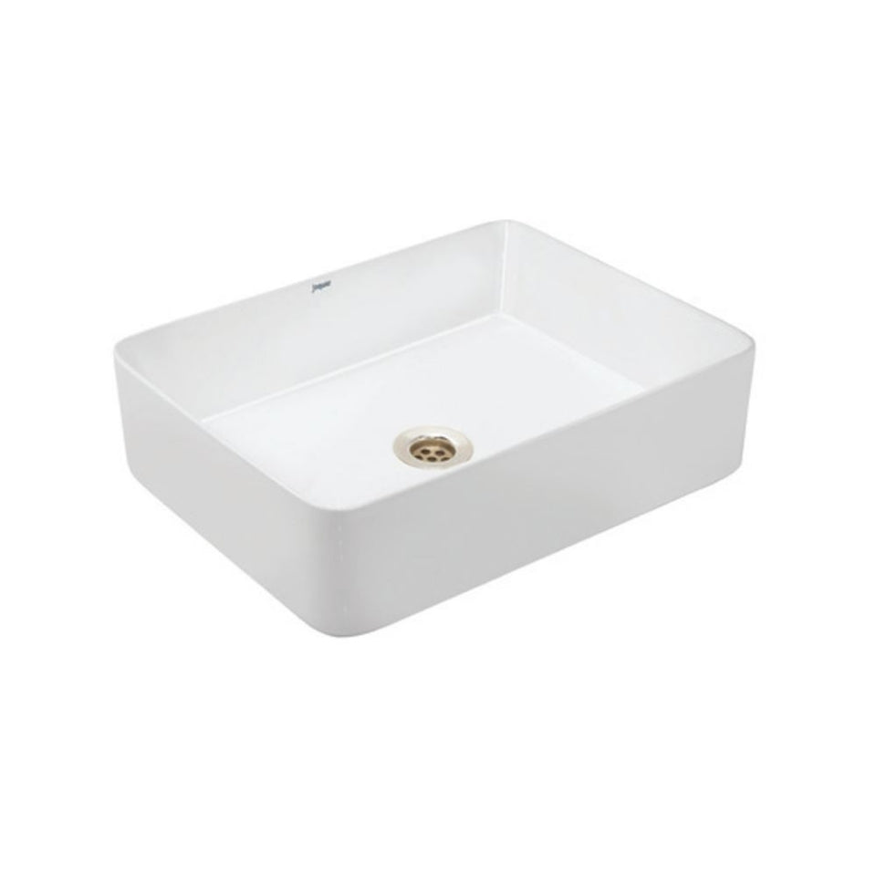 TABLE TOP BASIN - JAQUAR SWARE -  ( WHITE - JDS - 530x420 mm - 21inchX17inch )