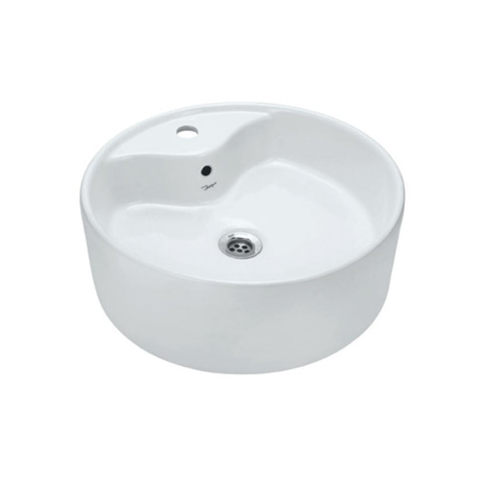 TABLE TOP BASIN - JAQUAR SWARE -  ( WHITE - JDR - 460x460 mm - 18.4inchX18.4inch )