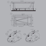 WHIRLPOOL COMBI SYSTEM - JAQUAR WELLNESS -  ( WHITE - FONTE - 1500x750 mm - 60inchX30inch )