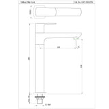 PILLAR COCK WITH 190MM EXTN BODY - JAQUAR FAUCETS -  ( CHROME - KUBIX PRIME - 0x15 mm - 0inchX0.5inch )