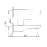 BIB COCK WITH FLANGE - JAQUAR FAUCETS -  ( CHROME - KUBIX PRIME - 0x15 mm - 0inchX0.5inch )