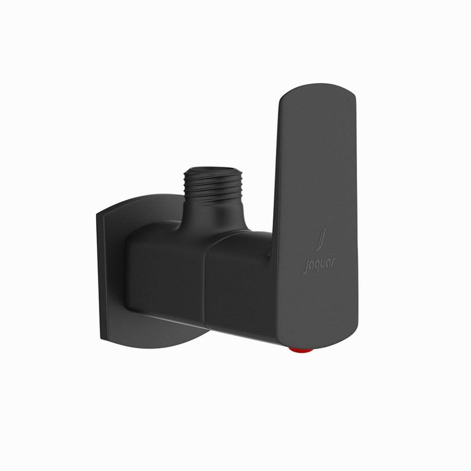 ANGLE COCK WITH FLANGE - JAQUAR FAUCETS -  ( BLACK MATT - KUBIX PRIME - 0x15 mm - 0inchX0.5inch )
