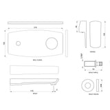 EXP PARTS FOR CON BASIN MIXER (W/M) - JAQUAR FAUCETS -  ( CHROME - KUBIX PRIME - 0x15 mm - 0inchX0.5inch )