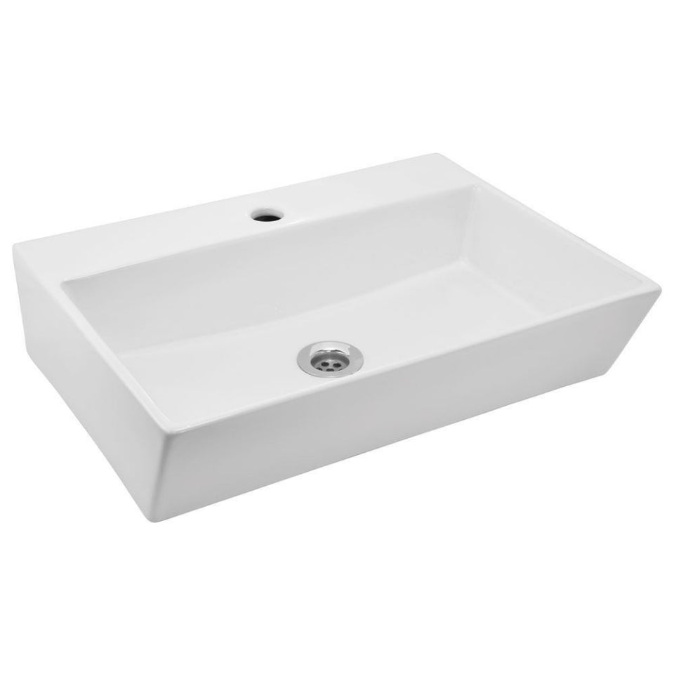 TABLE TOP BASIN - JAQUAR SWARE -  ( WHITE - KUBIX - 565x425 mm - 22.6inchX17inch )