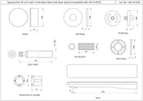 EXPOSED PART KIT OF TWO CONCEALED STOP COCKS - JAQUAR FAUCETS -  ( CHR - LAGUNA - 0x15 mm - 0inchX0.5inch )