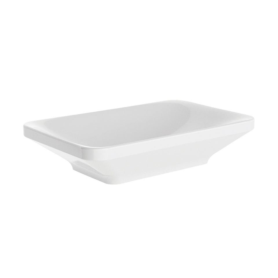 COUNTER TOP BASIN  - JAQUAR SWARE -  ( WHITE - LAGUNA - 600x380 mm - 24inchX15.2inch )