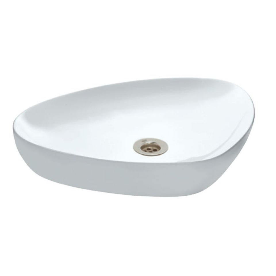 TABLE TOP BASIN - JAQUAR SWARE -  ( WHITE - LYRIC - 600x410 mm - 24inchX16.5inch )