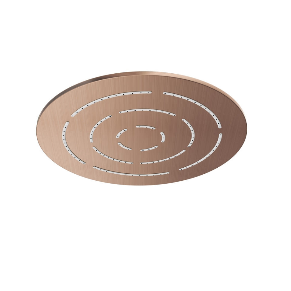 MAZE ROUND  9.5   - JAQUAR FAUCETS -  ( ANTIQUE COPPER - OVERHEAD SHOWER - 15x240 mm - 0.5inchX9.5inch )