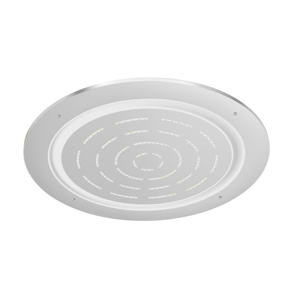 MAZE ROUND CEILING W/REM&INST KIT W/LED - JAQUAR FAUCETS -  ( CHROME - OVERHEAD SHOWER - 15x450 mm - 0.5inchX18inch )
