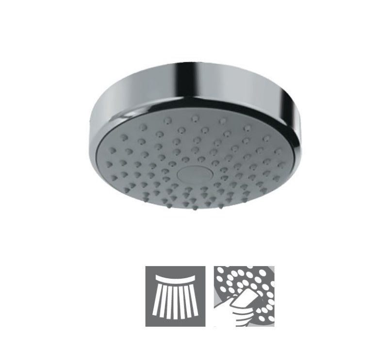 ROUND S.FLOW - JAQUAR FAUCETS -  ( CHROME - OVERHEAD SHOWER - 0x15 mm - 0inchX0.5inch )