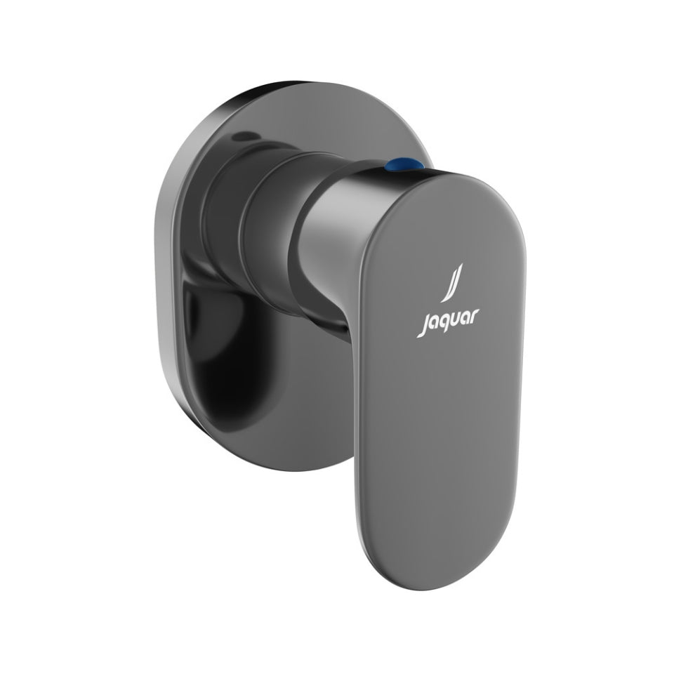 EXPOSED PART KIT OF CONCEALED STOP COCK  - JAQUAR FAUCETS -  ( BLACK CHROME - OPAL PRIME - 0x15 mm - 0inchX0.5inch )