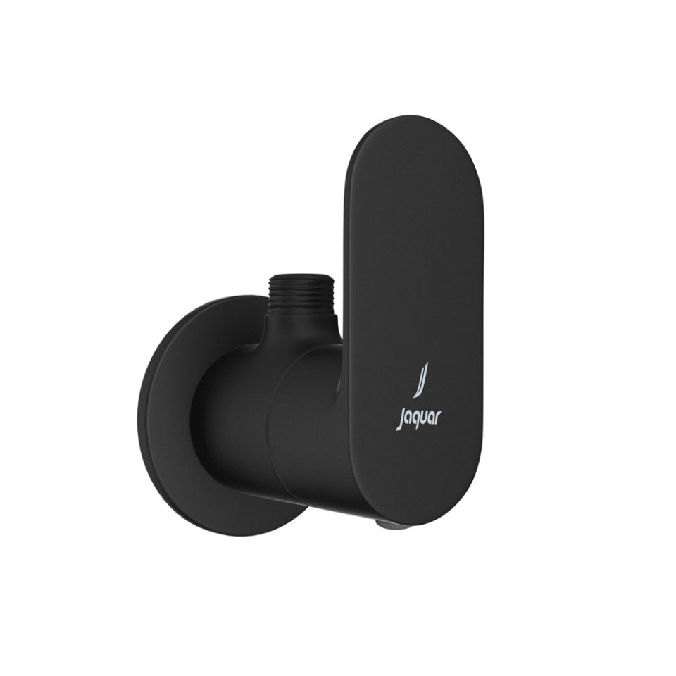 ANGLE COCK WITH FLANGE - JAQUAR FAUCETS -  ( BLACK MATT - OPAL PRIME - 0x15 mm - 0inchX0.5inch )