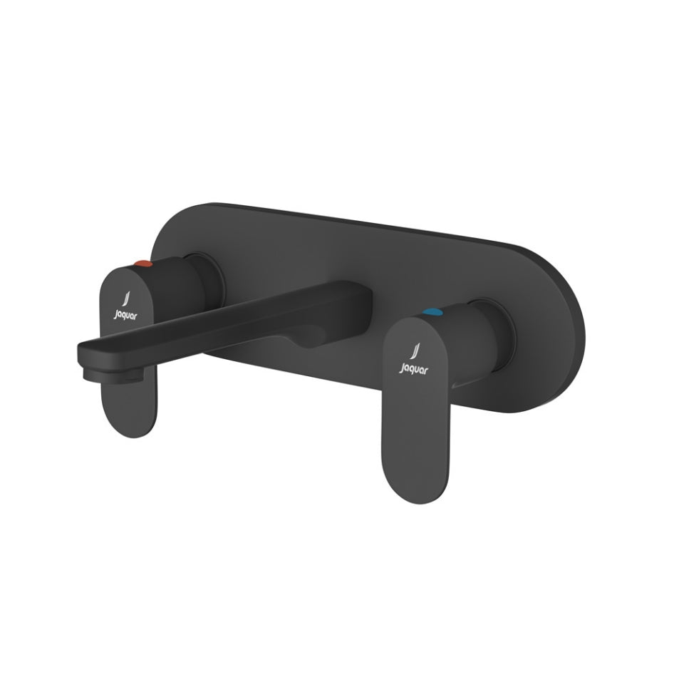 2 CONC STOP WITH  BASIN SPT - JAQUAR FAUCETS -  ( BLACK MATT - OPAL PRIME - 0x15 mm - 0inchX0.5inch )