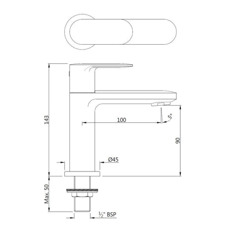 PILLAR COCK - JAQUAR FAUCETS -  ( BLACK CHROME - OPAL PRIME - 0x15 mm - 0inchX0.5inch )