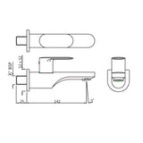 BIB COCK WITH FLANGE - JAQUAR FAUCETS -  ( CHROME - OPAL PRIME - 0x15 mm - 0inchX0.5inch )