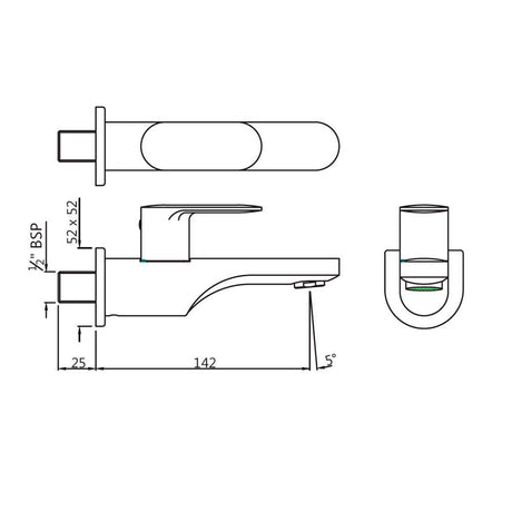 BIB COCK WITH FLANGE - JAQUAR FAUCETS -  ( CHROME - OPAL PRIME - 0x15 mm - 0inchX0.5inch )