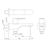 2 WAY BIB COCK WITH FLANGE - JAQUAR FAUCETS -  ( CHROME - OPAL PRIME - 0x15 mm - 0inchX0.5inch )