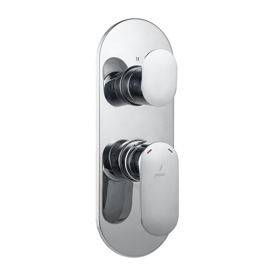 AQUAMAX EXPOSED PART KIT OF SINGLE LEVER SHOWER MIXER WITH 3-WAY DIVERTER & SLEEVE (COMPATIBLE WITH ALD-783N) - JAQUAR FAUCETS -  ( CHROME - OPAL PRIME - 0x15 mm - 0inchX0.5inch )