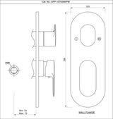 AQUAMAX EXPOSED PART KIT OF SINGLE LEVER SHOWER MIXER WITH 3-WAY DIVERTER & SLEEVE (COMPATIBLE WITH ALD-783N) - JAQUAR FAUCETS -  ( CHROME - OPAL PRIME - 0x15 mm - 0inchX0.5inch )